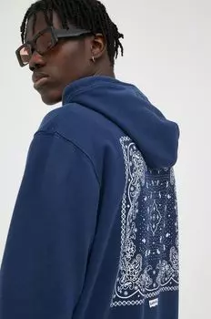 Толстовка из хлопка Levi's, темно-синий