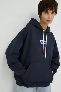 Толстовка из хлопка Levi's, темно-синий