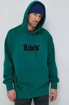 Толстовка из хлопка Levi's, зеленый