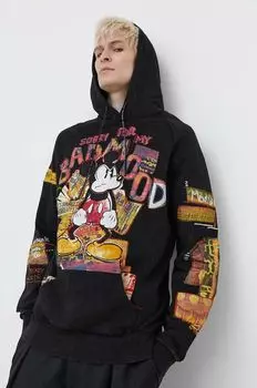 Толстовка из хлопка Mickey Bad Mood Desigual, черный