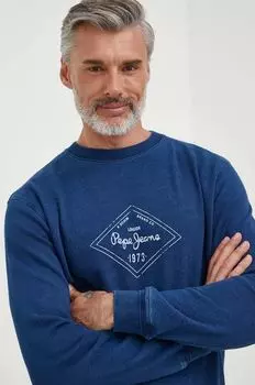 Толстовка из хлопка Pepe Jeans, синий