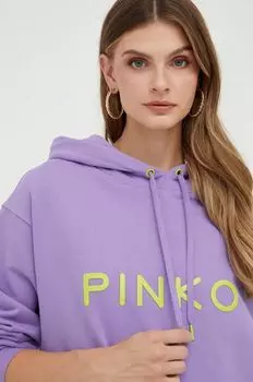 Толстовка из хлопка Pinko, фиолетовый