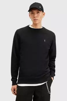 Толстовка из хлопка RAVEN CREW AllSaints, черный