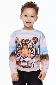 Толстовка из хлопка с принтом H&amp;M