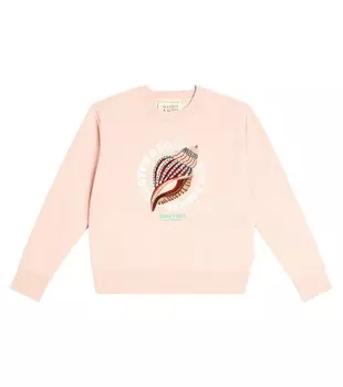 Толстовка из хлопка с вышивкой Scotch & Soda, красный