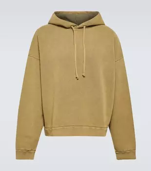 Толстовка из хлопкового джерси Acne Studios, зеленый