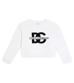 Толстовка из хлопкового джерси dg Dolce&Gabbana, белый