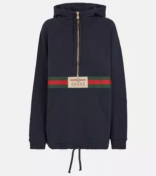 Толстовка из хлопкового джерси GUCCI, синий