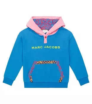 Толстовка из хлопкового джерси Marc Jacobs Kids, синий