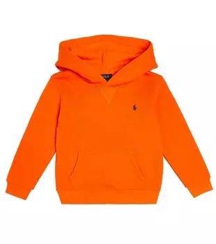 Толстовка из хлопкового джерси Polo Ralph Lauren Kids, апельсин
