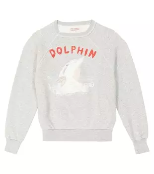 Толстовка из хлопкового джерси с эффектом акулы The Animals Observatory, разноцветный