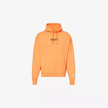 Толстовка из хлопкового джерси с фирменным принтом и нашивкой Gallery Dept, оранжевый