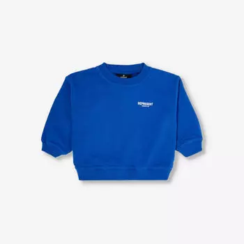 Толстовка из хлопкового джерси с логотипом 1-4 года Represent, цвет cobalt