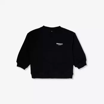 Толстовка из хлопкового джерси с логотипом 1–4 года Represent, черный