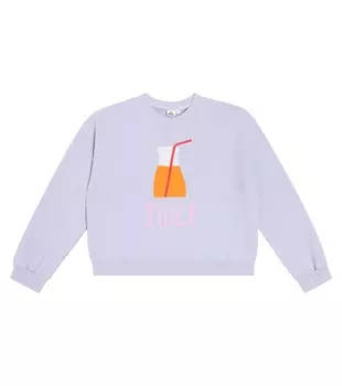 Толстовка из хлопкового джерси с принтом Jellymallow, фиолетовый