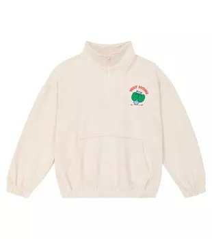 Толстовка из хлопкового джерси с принтом Jellymallow, серый