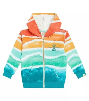 Толстовка из хлопкового джерси с принтом Scotch & Soda, мультиколор