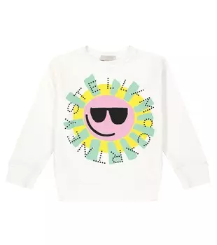 Толстовка из хлопкового джерси с принтом Stella Mccartney, белый