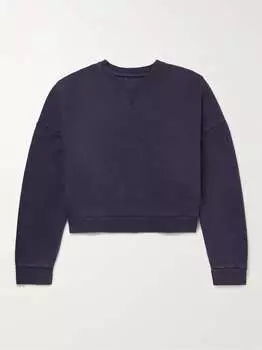 Толстовка из хлопкового джерси с пропиткой ферментами ENTIRE STUDIOS, нави