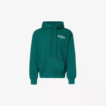 Толстовка из хлопкового джерси с вышивкой Onyx Script Carhartt Wip, белый