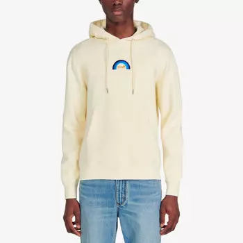 Толстовка из хлопкового джерси Sandro x Wrangler с вышитым логотипом Sandro, цвет naturels