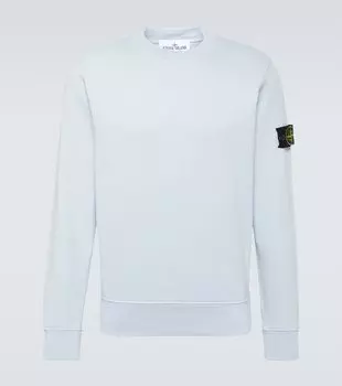 Толстовка из хлопкового джерси Stone Island, синий