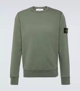 Толстовка из хлопкового джерси Stone Island, зеленый