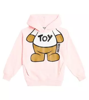 Толстовка из хлопкового джерси teddy bear Moschino, розовый