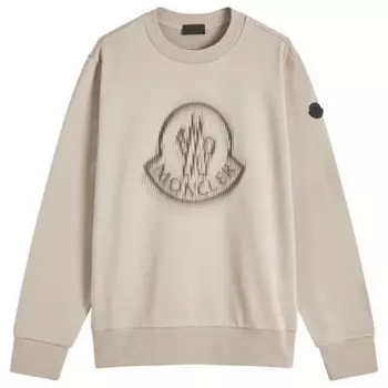 Толстовка из хлопкового флиса Moncler, бежевый