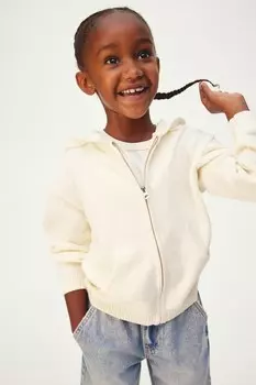 Толстовка из хлопкового трикотажа H&M, белый