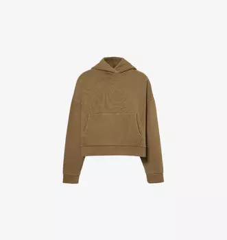 Толстовка из хлопкового трикотажа с заниженными плечами и эффектом потертости Entire Studios, синий