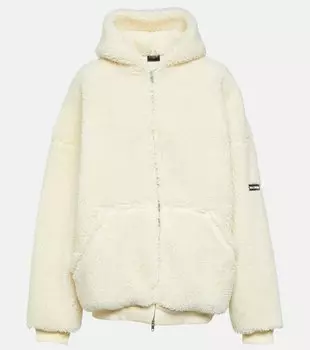 Толстовка из искусственной овчины Balenciaga, белый
