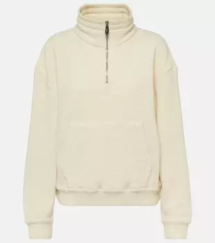 Толстовка из кашемира и хлопка с высоким воротником Loro Piana, белый