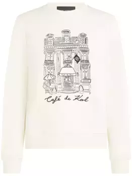 Толстовка из коллаборации с Jorge Parra KARL LAGERFELD, белый
