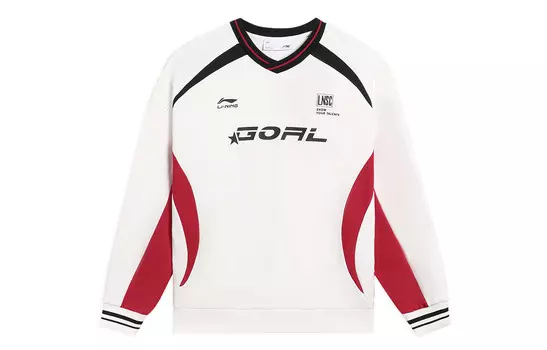 Толстовка из коллекции Sports Life унисекс молочно-белого цвета Lining, слоновая кость