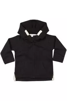 Толстовка из матового флиса на молнии во всю длину Babybugz, черный