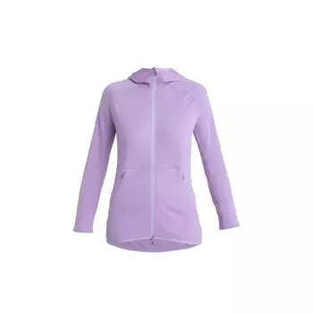 Толстовка из мериноса Icebreaker Women's Merino Quantum Zoneknit L/S Zip, цвет Purple Gaze