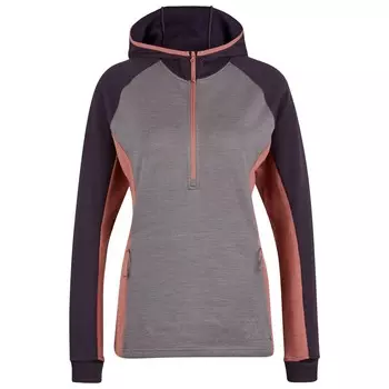 Толстовка из мериноса Stoic Women's Merino260 StadjanSt 3/4 Zip w Hood, цвет Shark Grey Multi
