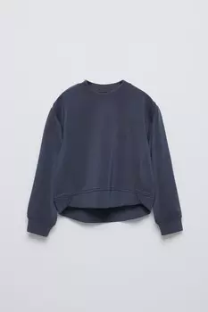 Толстовка из модальной смеси ZARA, антрацитово-серый