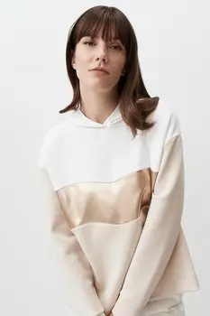 Толстовка из модала с дизайном колор-блок Jimmy Key, белый