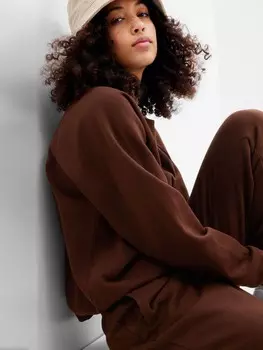 Толстовка из мягкого флиса реглан Gap, коричневый