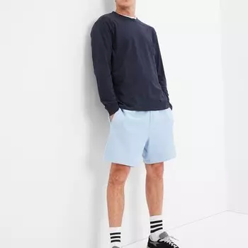 Толстовка из органического хлопка с круглым вырезом Gap, синий