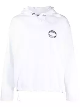 Толстовка из органического хлопка с логотипом Moschino, белый