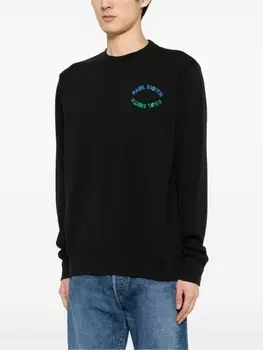 Толстовка из органического хлопка с логотипом PS Paul Smith, черный