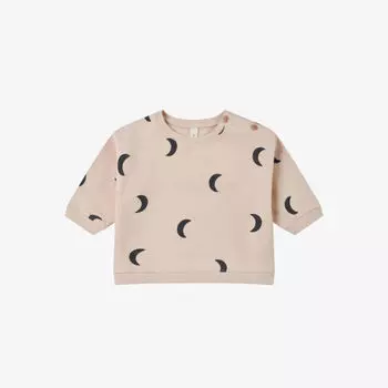 Толстовка из органического хлопка с лунным принтом 3 месяца– 4 года Organic Zoo, темно-синий