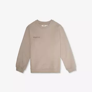 Толстовка из органического хлопка с текстовым принтом 3–12 лет Pangaia, цвет stone