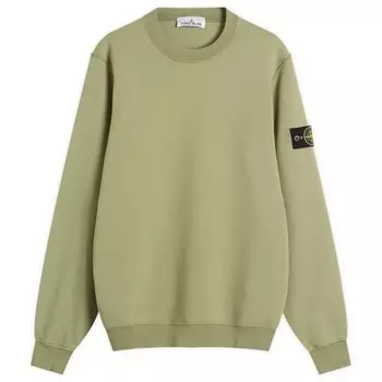 Толстовка из органического хлопкового флиса Stone Island, цвет sage