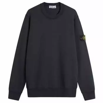 Толстовка из органического хлопкового флиса Stone Island, синий