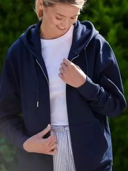 Толстовка из органической хлопчатобумажной смеси на молнии British Boxers, цвет French Navy