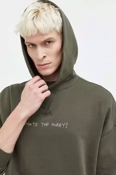 Толстовка из плотного хлопка Solid, зеленый